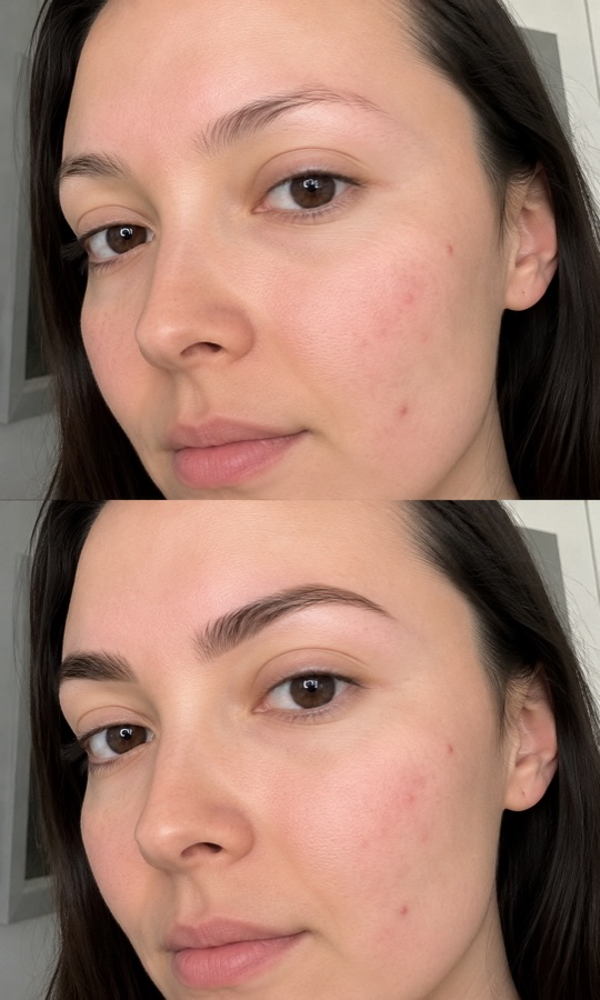 Brow transformation before and after